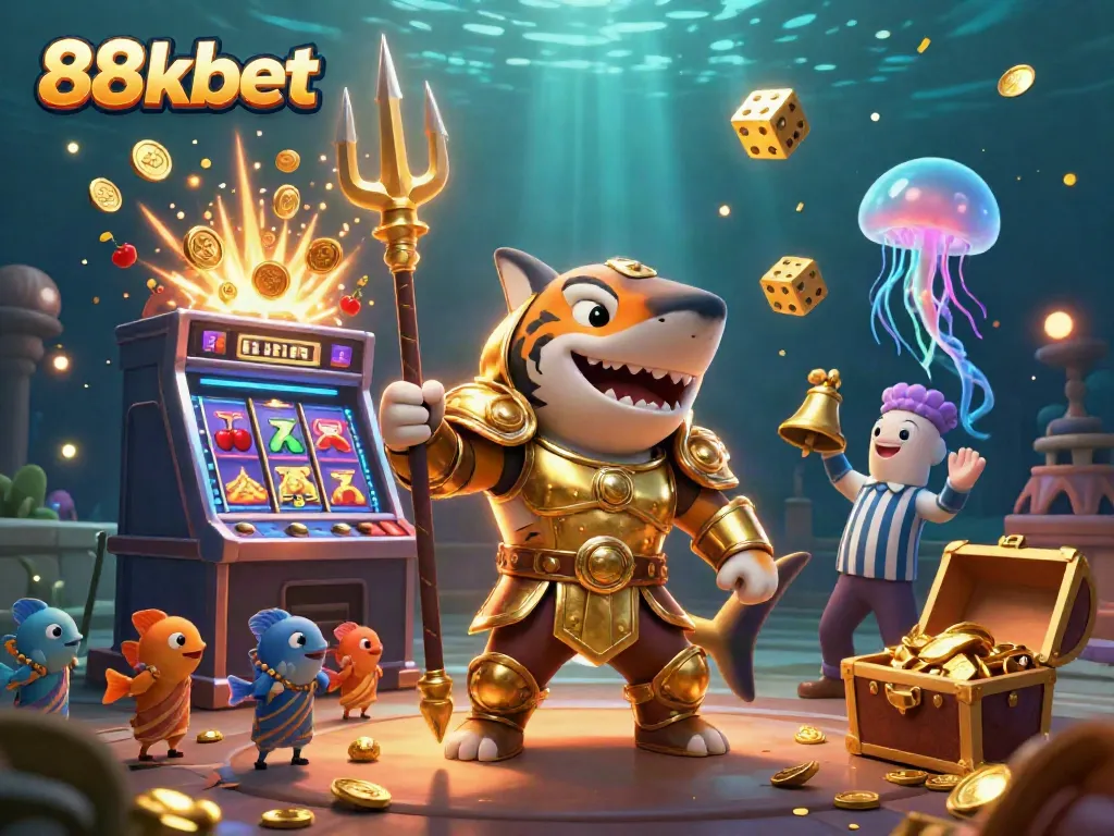 Experience thrilling gaming with the engaging 88kbet underwater colosseum scene filled with excitement.